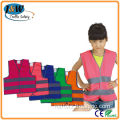 100% Polyester High Visible Reflective Pink Kids Security Guard Vest